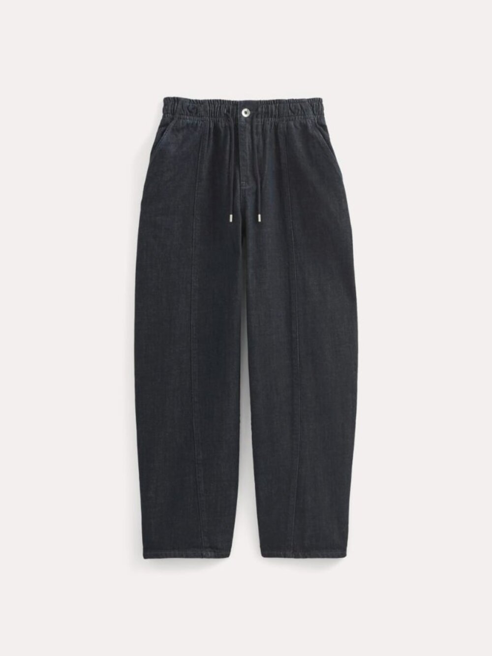Everlane Women's Drawstring Baggy Jean in Dark Indigo, Size Extra Large, Cotton